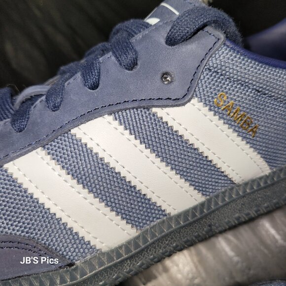 Adidas Samba Originals Men's Size 9.5 OG Preloved Ink Halo Blue Indigo ID1454 - Picture 8 of 14